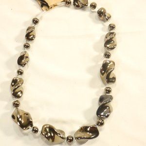 KAZURI Handmade Gold Beaded 22 in Necklace